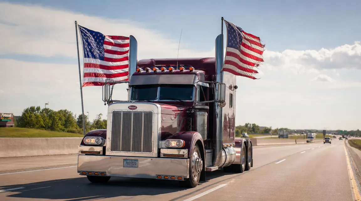 Evergreen Flag vs Anley: Which American Flag Holds Up on a Semi Truck?