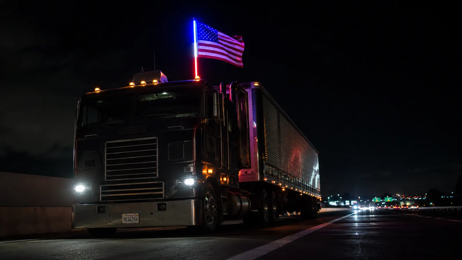 I Ran This LED Whip Pole on My Cab-Over From Denver to Kansas City. Here's the Report.